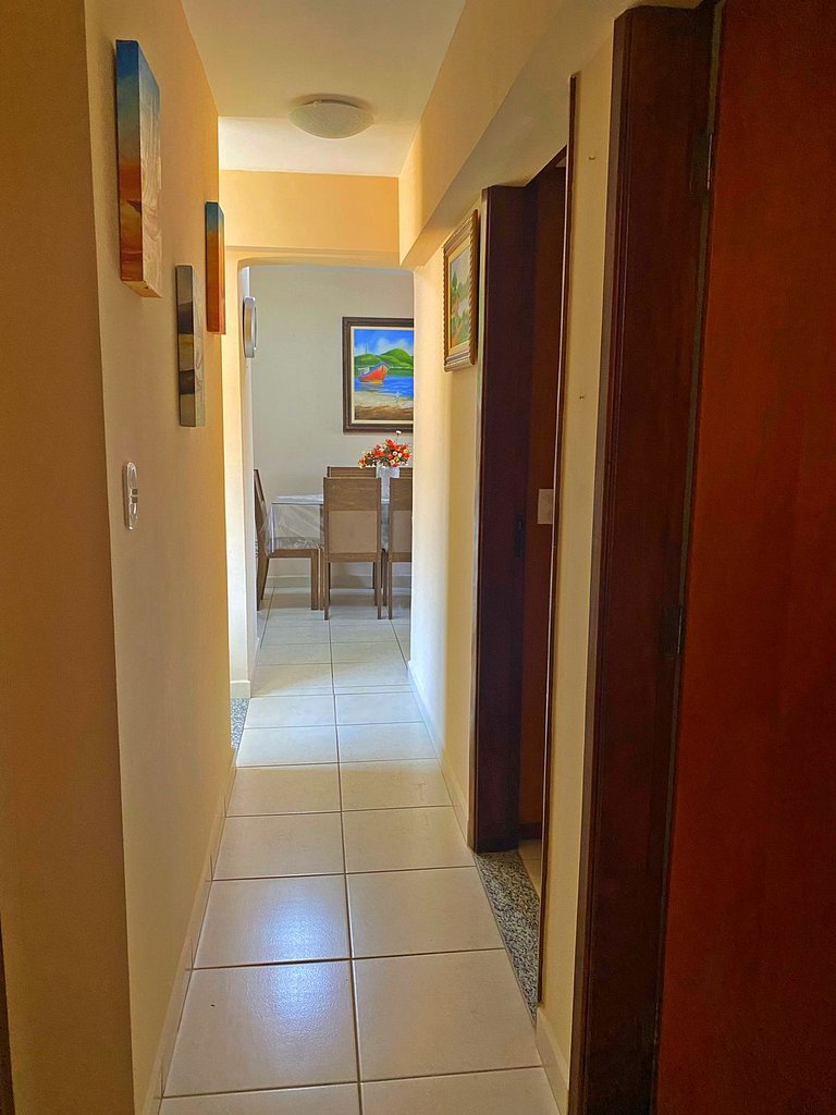 Apartamento Praia Grande Tenório pé na areia c/ ar